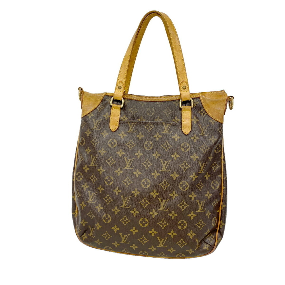 Louis Vuitton Monogram Odeon GM Handbag M56388 Brown Women's